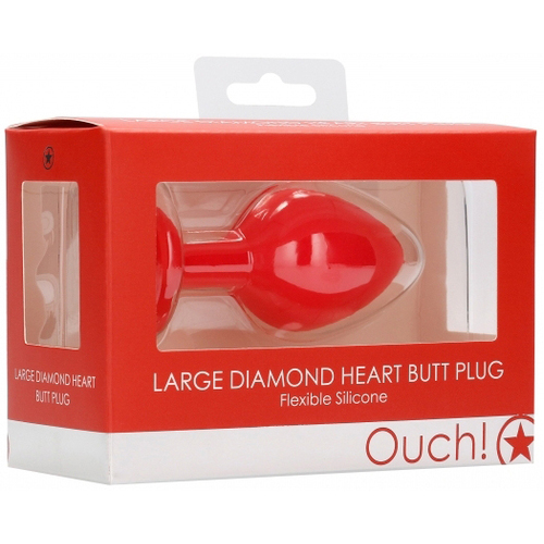 Large Diamond Heart Butt Plug