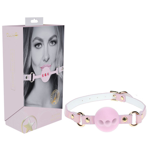 OUCH! Paris Collection - Silicone Ball Gag Pink Breatheable Mouth Restraint