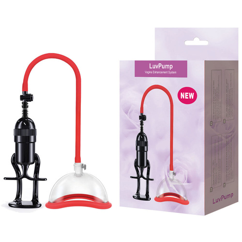 LuvPump Vagina Enhancement System Clear/Red Vagina Pump