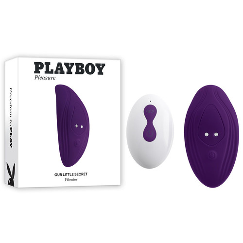 Playboy Pleasure OUR LITTLE SECRET Purple USB Rechargeable Panty Vibrator with Wireless Remote Control