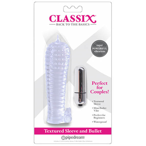 Textured Vibrating Penis Sleeve