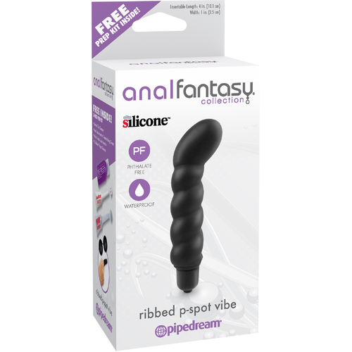 4" Ribbed Prostate Massager