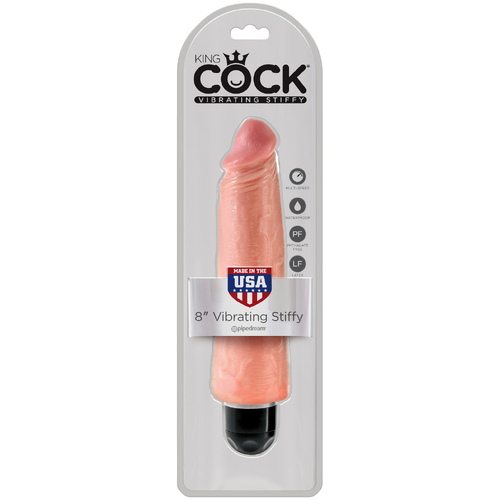 8" Vibrating Stiffy Cock