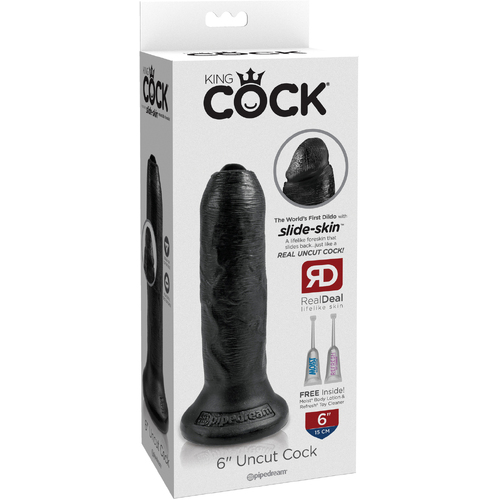 6" Uncut Cock