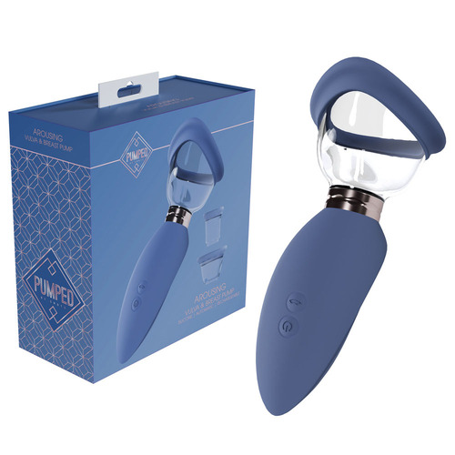 PUMPED Arousing Auto Ladies Pump - Blue Blue USB Rechargeable Ladies Pump