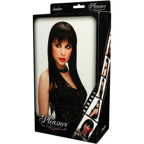 PLEASURE WIGS Amber - Black Black Wig