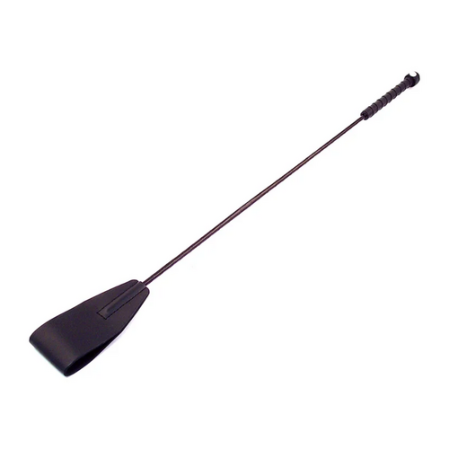 LEATHER RIDING CROP BLACK