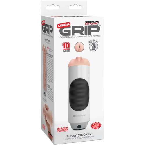 Mega Grip Vibrating Pussy Stroker