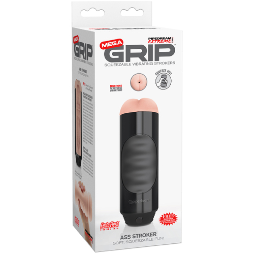 Mega Grip Vibrating Ass Stroker