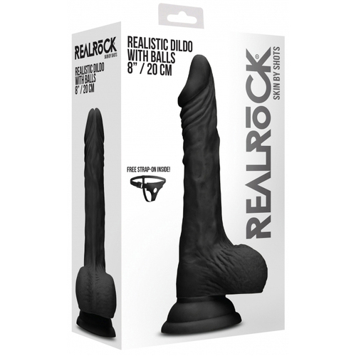 8'' Realistic Cock + Balls