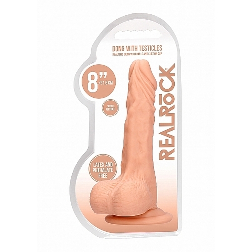 8" Realistic Cock + Balls