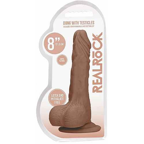 8" Realistic Cock + Balls