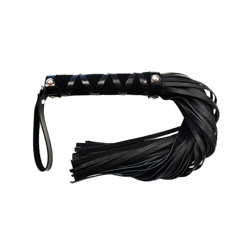 SHORT LEATHER FLOGGER- BLACK