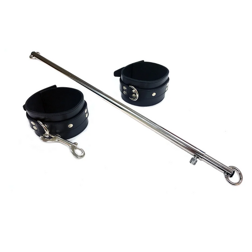 ADJUSTABLE SPREADER BAR WITH LEATHER CUFFS