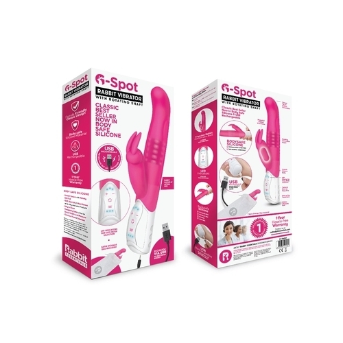 Rabbit Essentials Rechargeable G-Spot Rabbit - Hot Pink