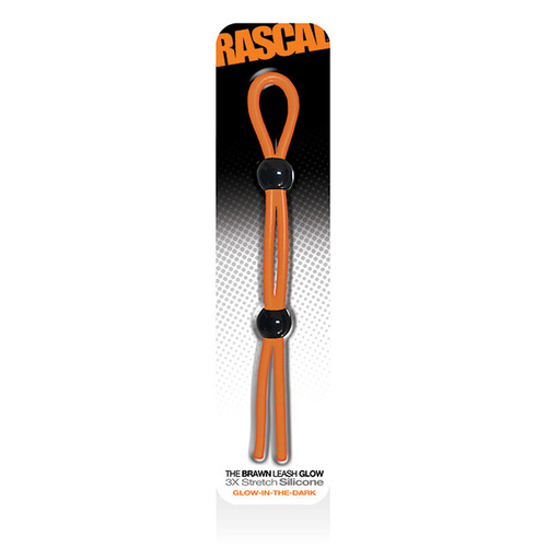 The Brawn Cock Leash Glow Orange  Orange