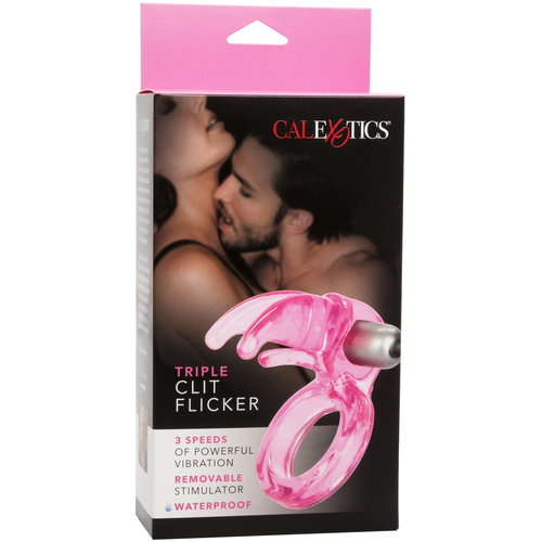 Triple Flicker Vibrating Cock Ring