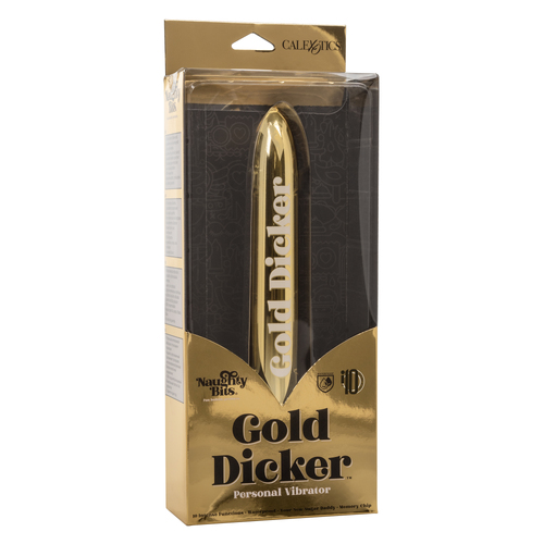 Naughty Bits Gold Dicker Personal Vibrator