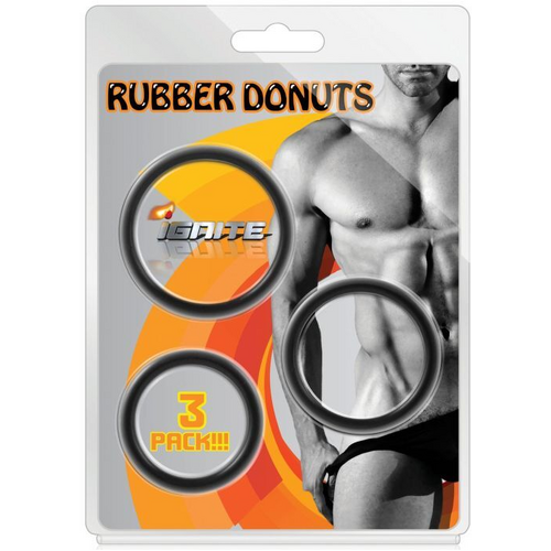 Rubber Donuts Cock Rings x3