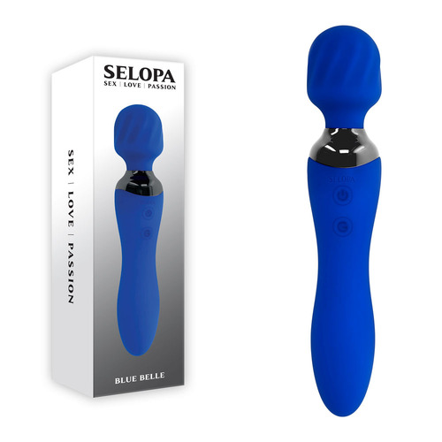 Selopa BLUE BELLE Blue USB Rechargeable 20 cm Massage Wand