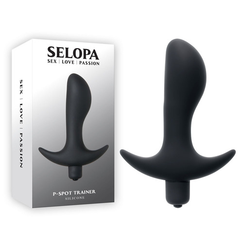 Selopa P-SPOT TRAINER Black 12.7 cm Vibrating Prostate Massager