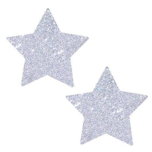 Silver Pixie Dust Star Pasties 