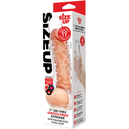 1" Clear Penis Sleeve