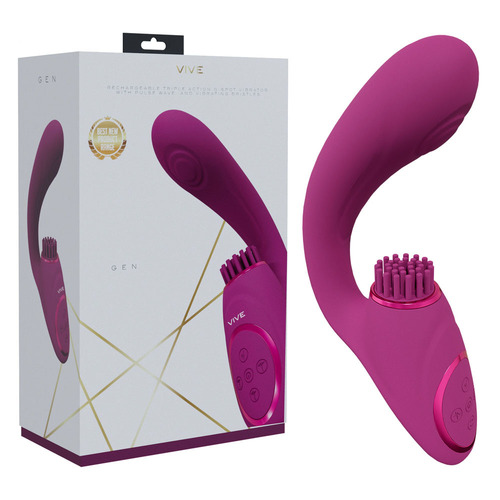 VIVE Gen - Pink Pink USB Rechargeable Triple Motor Vibrator