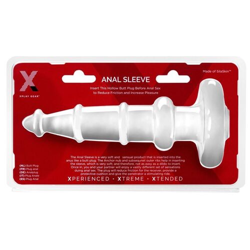 7" Anal Sleeve Hollow Butt Plug