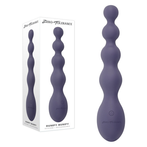 Zero Tolerance RUMPY BUMPY Purple 17.5 cm USB Rechargeable Vibrating Anal Beads